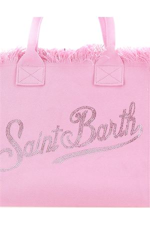 Borsa a mano Vanity in canvas di cotone rosa SAINT BARTH KIDS | VAMI00100403L